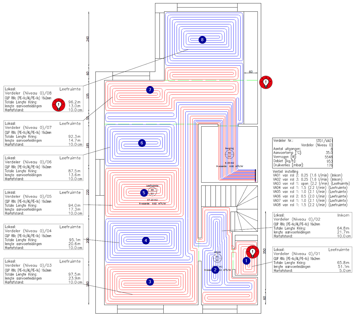 Lezen legplan vloerverwarming